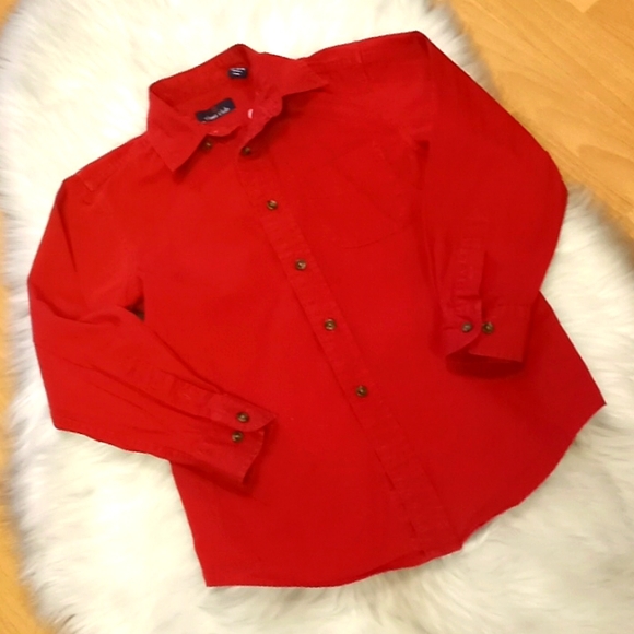 Class Club Red Button Down Shirt - Picture 4 of 8